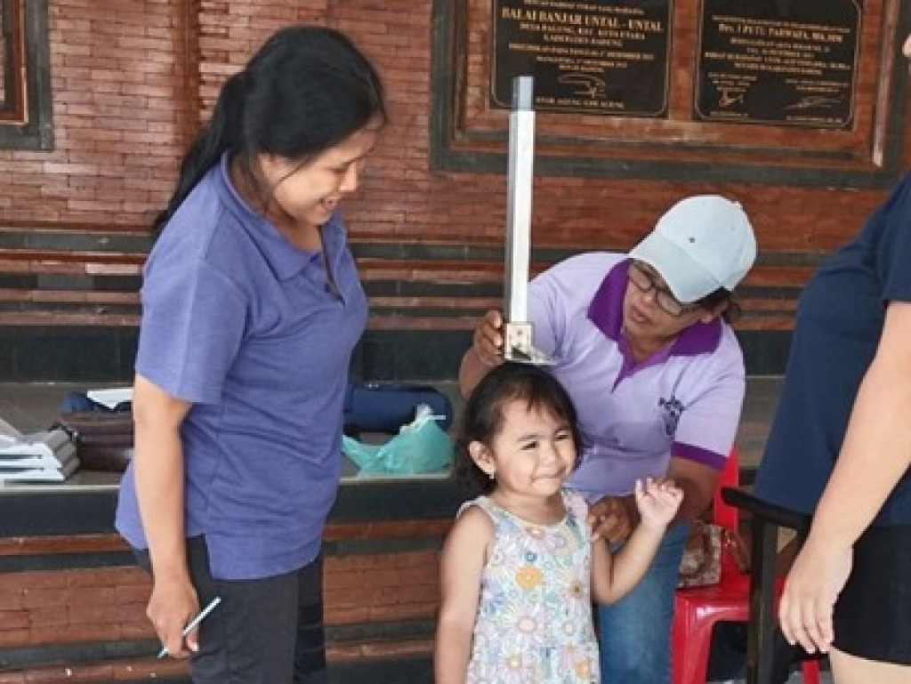 Stop Stunting, Giat Posyandu Balita di Banjar Untal-Untal,Desa Dalung